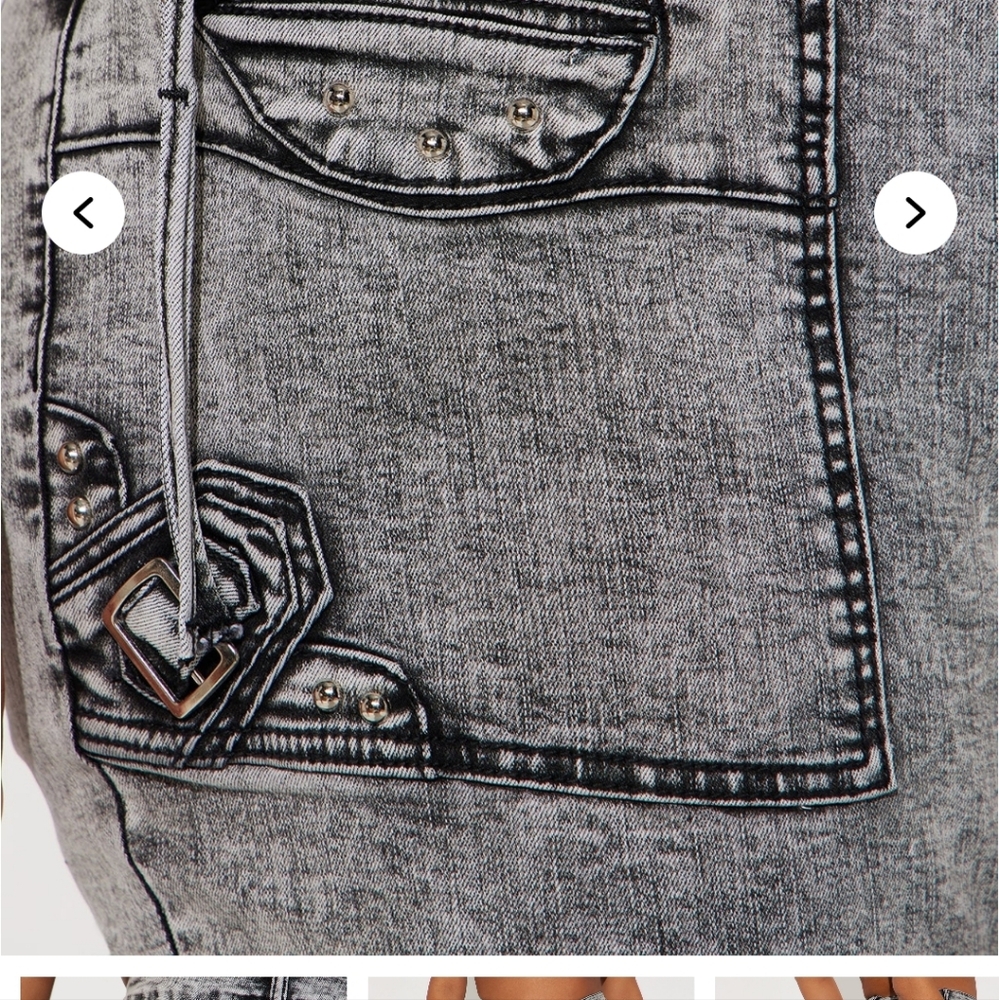 Fashion Nova Black Acid Wash Bootcut Jeans - Picture 7 of 8